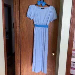 Chic Light Blue Maxi Dress